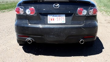 Mazdaspeed 6 downpipe and test pipe BNR S4 rev and launch control