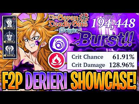 Derieri Weapon Builds in The Seven Deadly Sins: Origin