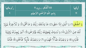 Surat Ad-Duha (The Morning Hours) | سورة الضحى | Tilawat Quran #quran