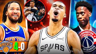 ¡NOCHE LOCA EN LA NBA! ¡WEMBY EXPULSADO Y 2-2! ¡KNICKS HISTÓRICOS! ¡Nº1 DEL DRAFT A WIZARDS!