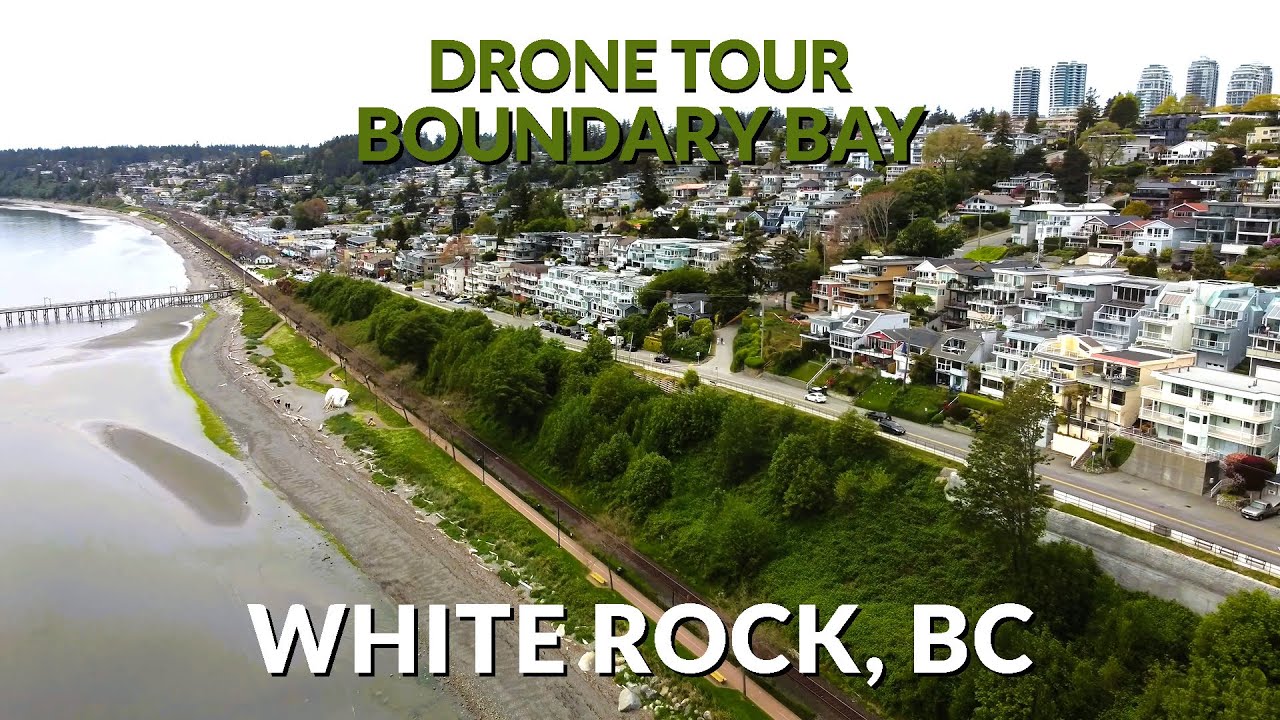 Soaring Over Boundary Bay 🌅 | 4K Drone Footage of White Rock, British ...
