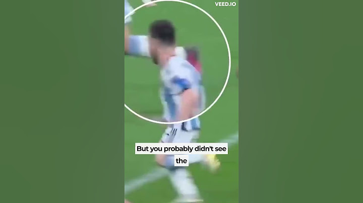 The Art of Scanning - How Messi Won The World Cup Final