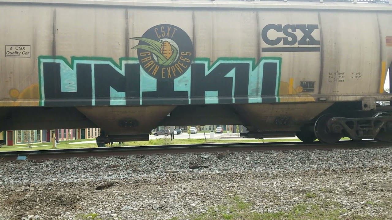 CSX Grain Express on the Illinois Subdivision! Vincennes, Indiana YouTube
