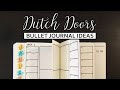 Bullet Journal Ideas | Dutch Door Layout Ideas