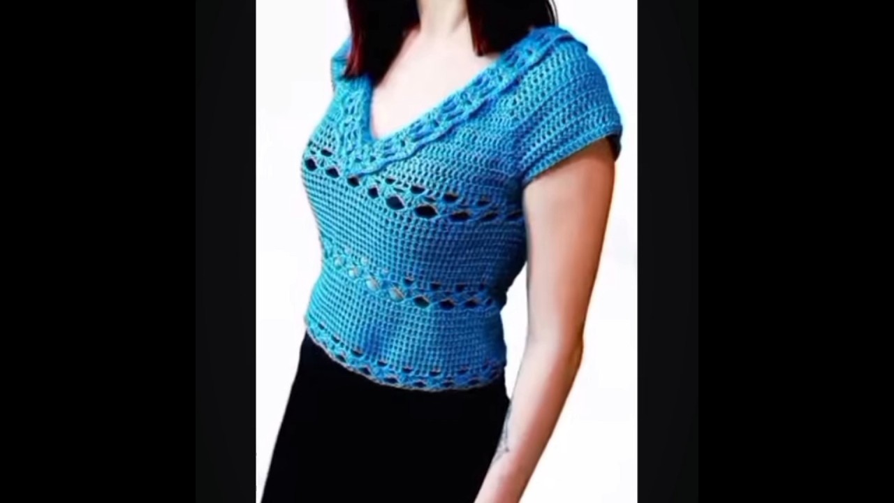 Crochet Crop tops Designs For Girls 