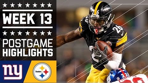Giants vs. Steelers | NFL Week 13 Game Highlights