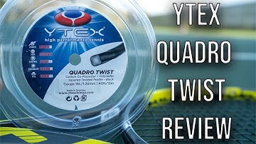 the MOST spin from a string? | YTex Quadro Twist Tennis String Review