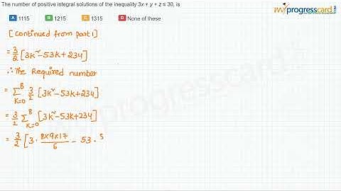 The number of positive integral solutions of the inequality