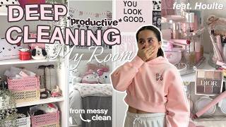 AESTHETIC ROOM MAKEOVER 🎀 deep cleaning &amp; resetting my space (2026)⊹ ࣪ ˖