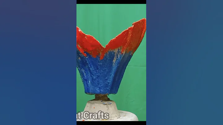 Amazing DIY Artist - Flower Pot Making from Cement and Towel | Cement Craft Ideas #shorts part 5