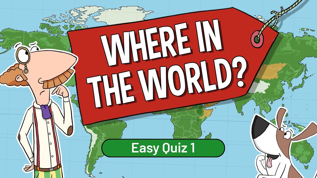 Where In The World Quiz | Easy Difficulty Round 1 - YouTube