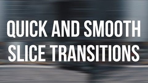 Quick & Smooth Slice Transitions Premiere Pro Templates