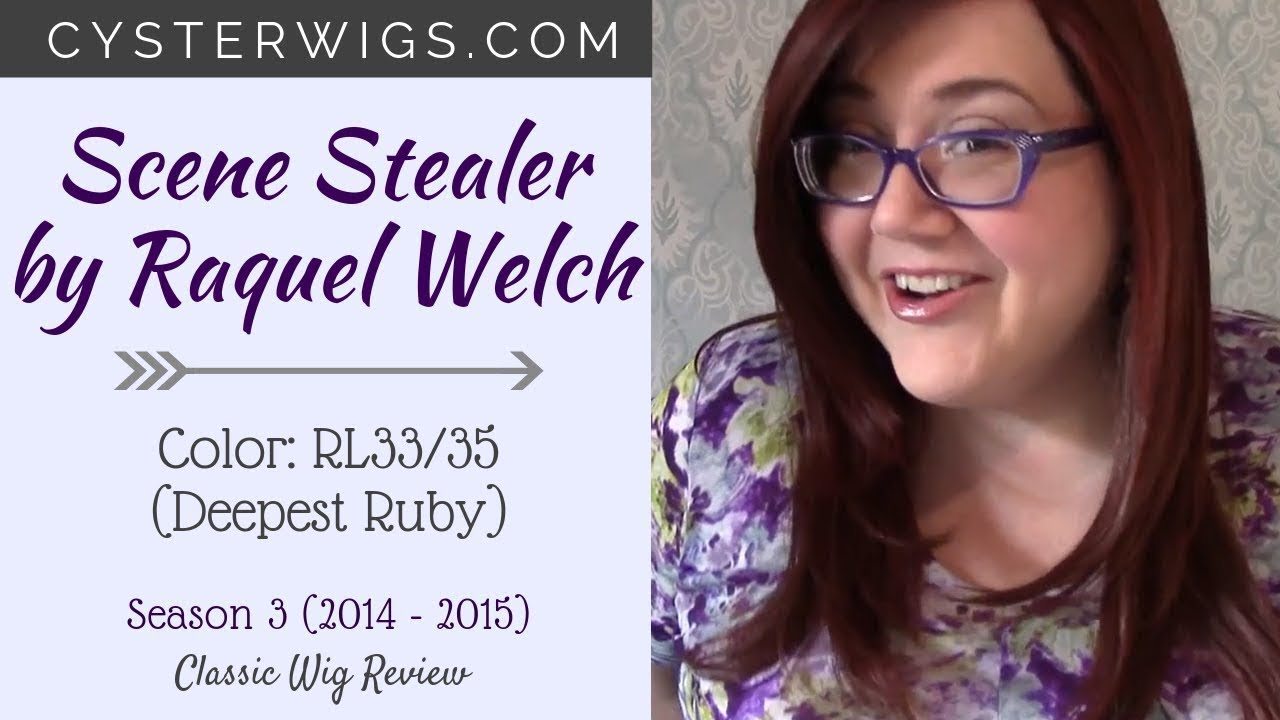 CysterWigs Wig Review: Scene Stealer by Raquel Welch, Color: RL33/35 (Deepest Ruby) [S3E135 2014]