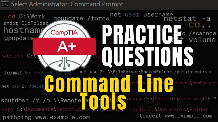 CompTIA A+ Core 2 Practice Exam | Command-Line Tools