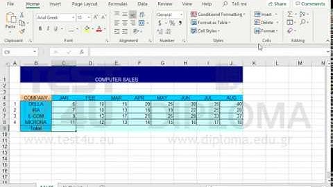 Enter a function in the cell C9 of the SALES worksheet in order to calculate the sum of the cell...