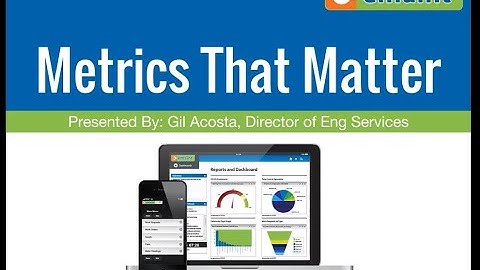 Best Practices Webinar: World Class Performance Metrics