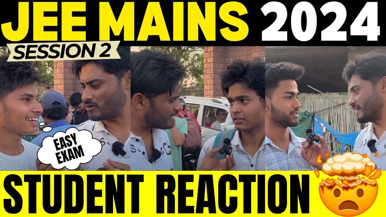 JEE Mains 2024 Session 2 Student Reaction 🔥Maths Easiest Section ? # ...