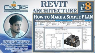 #8 | How to make Plan in Revit Architecture | Trim/Extend in corner |