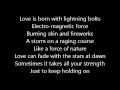 Rushthe speed of love lyrics