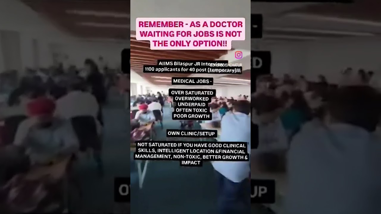 1100 applicants for 40 JR posts in AIIMS Bilaspur #neetpg #medicaldegree #medicos #neetaspirants