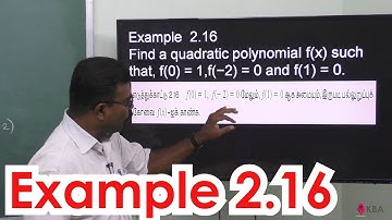 16. Maths | Basic Algebra | Example 2.16