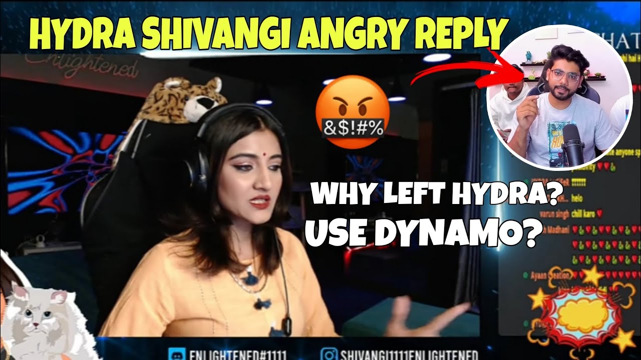 Hydra Shivangi Angry reply to Alpha clasher😈 Shivangi Emotional on Stream🥲 