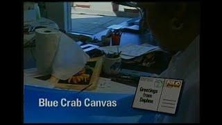 Gulf Coast Postcard from Daphne, AL.   Blue Crab Canvas