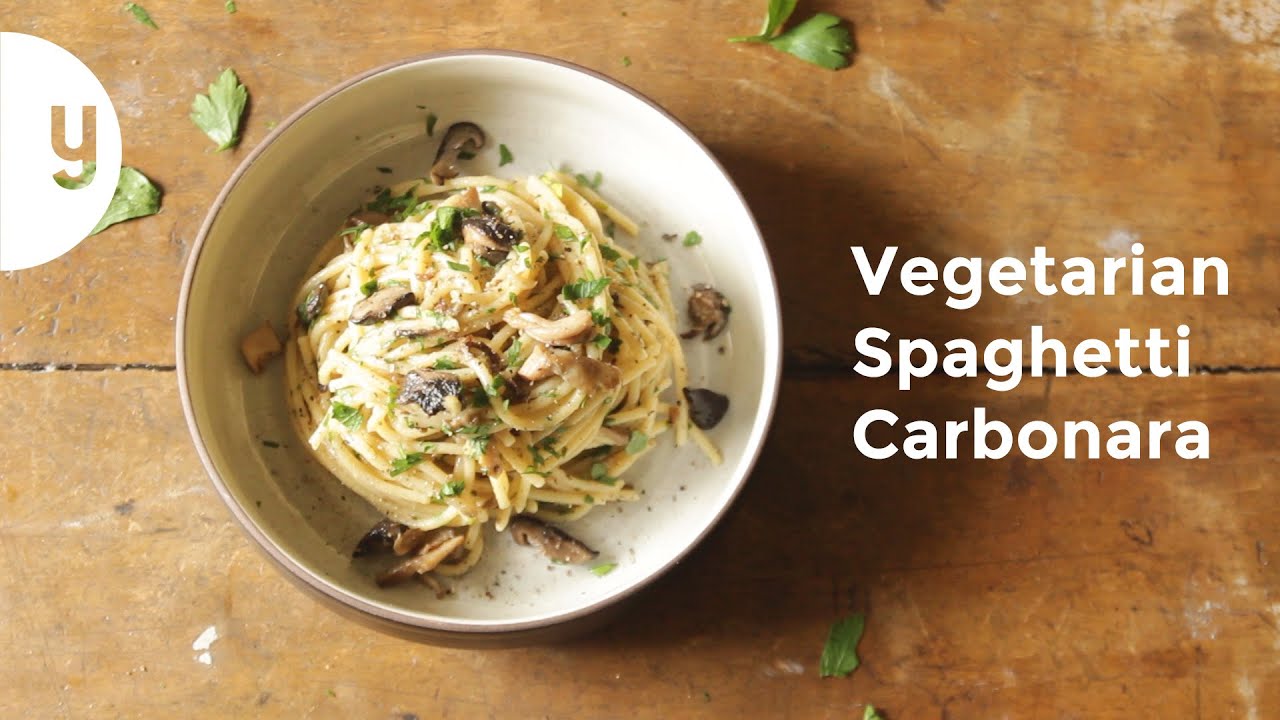 How to Make Vegetarian Carbonara | Yummy Ph