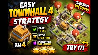 BEST TH4 War Attack Strategy | Powerful Air Army