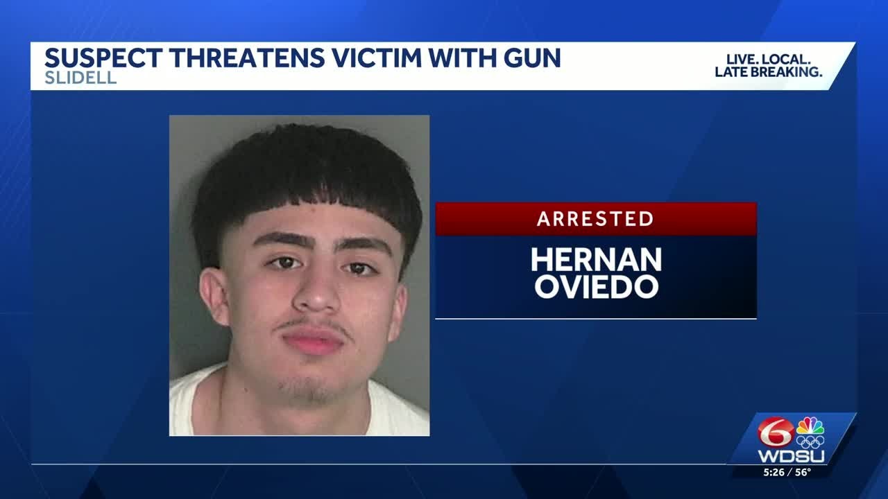 Slidell police arrest 19-year-old accused of pulling gun inside business