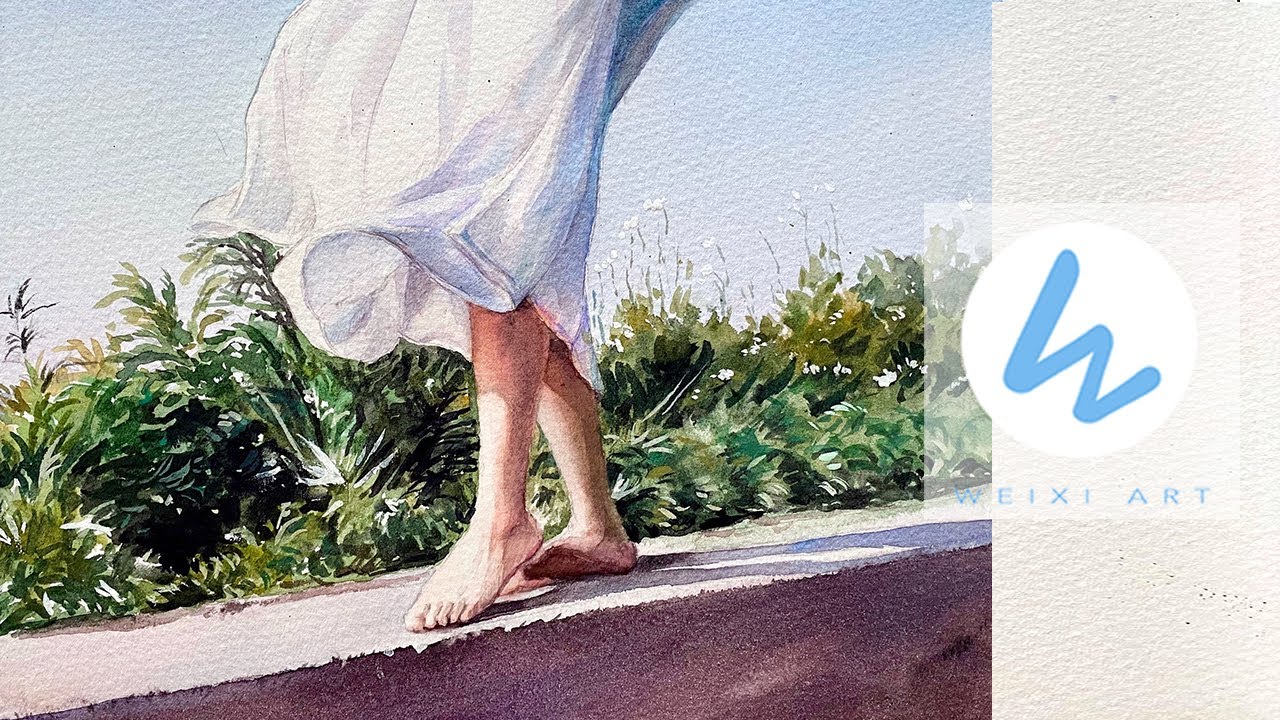 Watercolor painting #22  |  Summer wind