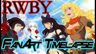 RWBY Fan Art Time Lapse