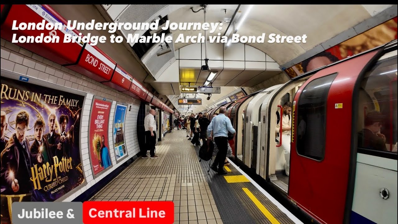 London Underground Journey: London Bridge to Marble Arch via Bond Street 