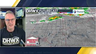Tuesday AM fastcast Heating up again today but some thunderstorm chances