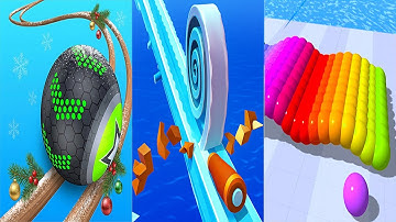 Going Ball VS Spiral Roll VS Canvas Run - All Levels Android iOS Gameplay Ep 4