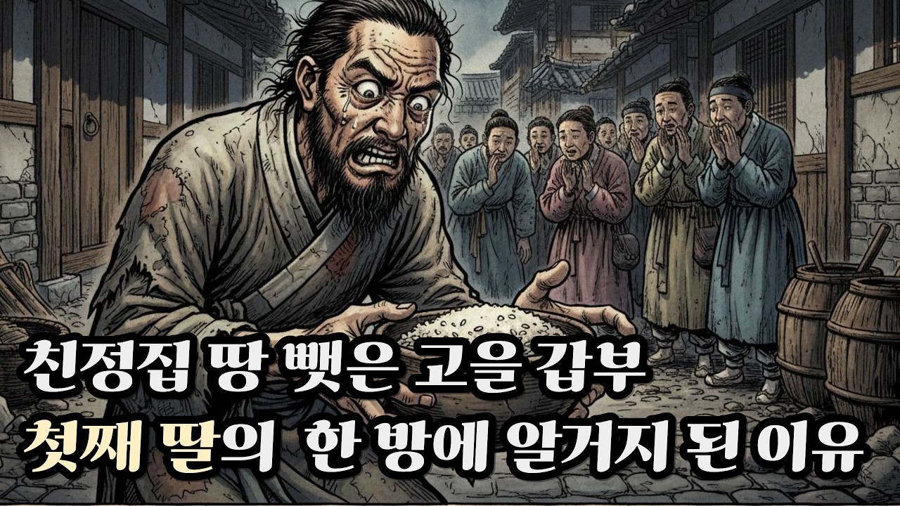 친정집 땅 뺏고 부모님 내쫓은 고을 갑부, 첫째 딸의 '이것' 한 방에 알거지 된 사연 (통쾌주의)#야담 #조선야담 #권선징악 #인과응보  #스토리텔링 #역사이야기 #통쾌한반전