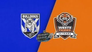 Nrl Telstra premiership club Cup 🏆 series challenge Tigers🐯 vs bulldogs🐶 semi finals