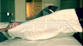 Never Leave A Hotel Room Without Testing The Bed First - Slow Motion