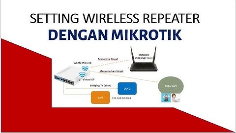 Cara Setting Wireless Repeater Menggunakan Mikrotik #wireless #repeaters #jaringankomputer