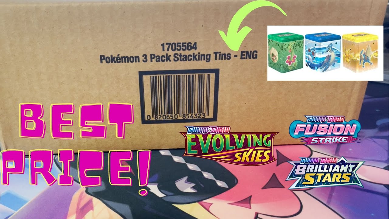 Costco Sealed Stack Tins Set back again, Pulled the secret rare card!!!| PokemonStarVN TCG 093