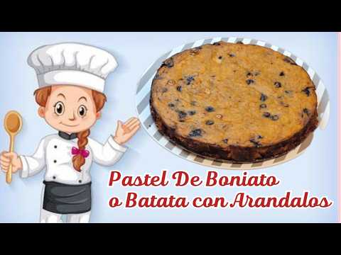 PASTEL DE BONIATO O BATATA CON ARANDALOS, Recetas saludables y sabrosas para que disfrutes
