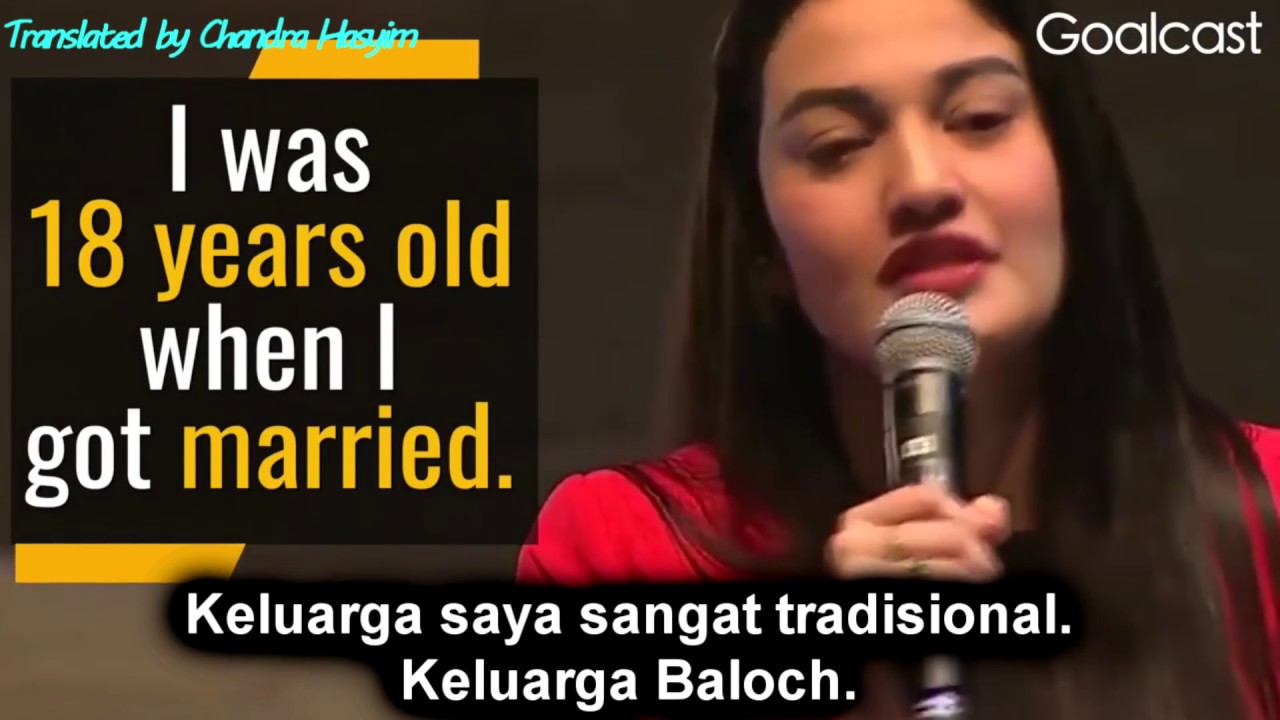 Menikah Usia 18 Tahun Indonesian Subtitle I Muniba Mazari Youtube