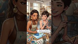 A French Conversation in Art Class (B1) #learnfrench #easyfrench