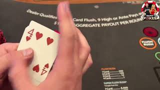 DEALER GOT A 6 CARD FLUSH ON I LOVE SUITS HIGH LIMIT!!! 1