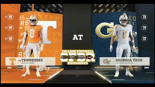 CFB REIMAGINED 2026 Season Week 1 - #20 Tennessee Volunteers vs Georgia Tech Yellow Jackets