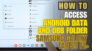 How to access Android Data and OBB folder & transfer files Samsung Galaxy Tab S9 FE+