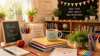☕📚 Cozy Back to School Classroom Ambience | Calm Study & Teacher Desk Vibes (4 Hours)