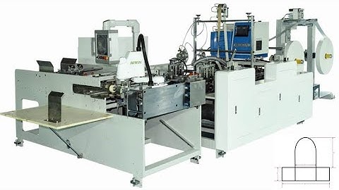 Automatic Round Rope Paper Handle Pasting Machine