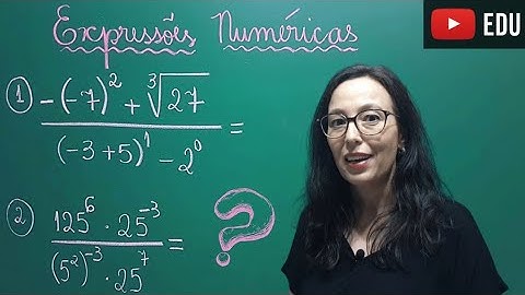 Expressões Numéricas com Potenciação e Radiciação - Professora Angela