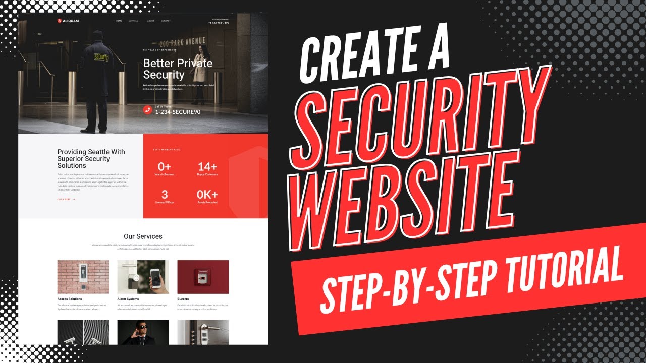 Как создать сайт службы безопасности 🔥 - (пошаговое руководство!)